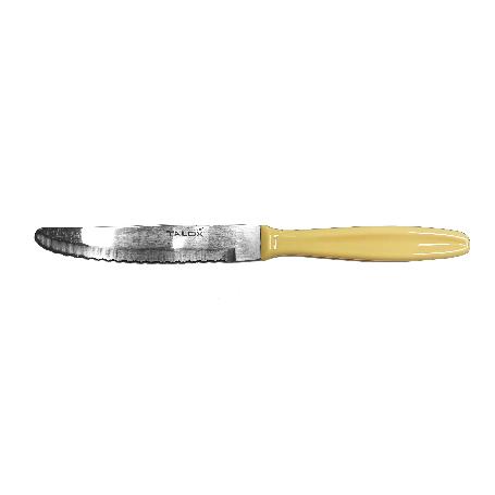 TALOX PACK 6 CUCHILLOS MESA INOX 10 CM  M-AMARILLO 20160-11-06LE
