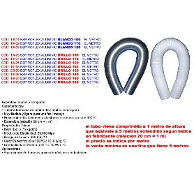 ESPIROFLEX TUBO FLEXIBLE ALU EXTRACCION HUMO BRILLO 130 Ø -METRO (CAJA 5 UNIDADES)