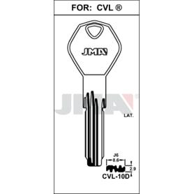 LLAVES JMA SEGURIDAD-PUNTOS LATON MOD  CVL-10D (CAJA 10 UNIDADES)