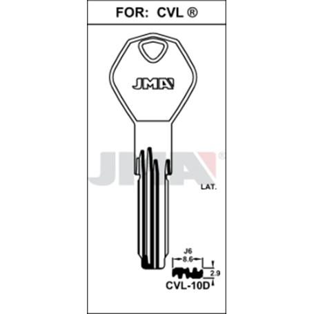 LLAVES JMA SEGURIDAD-PUNTOS LATON MOD  CVL-10D (CAJA 10 UNIDADES)