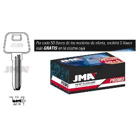 LLAVES JMA PROM. 50 LLAVES+5 GRATIS SEGURIDAD LATON MOD AZ-14 (CAJA 50 UNIDADES)