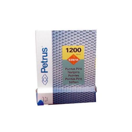 PETRUS PUNTAS PINS COBREADAS 539-14 MM CAJAS 1200 UND 77524