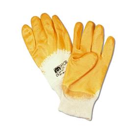 GUANTE EXTRARECUBIERTO PALMA NITRILO AMARILLO ALGODON T-7 688NTF (CAJA 12 UNIDADES)