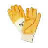 GUANTE EXTRARECUBIERTO PALMA NITRILO AMARILLO ALGODON T-7 688NTF (CAJA 12 UNIDADES)