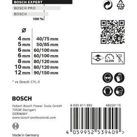 SET DE BROCAS EXPERT MULTICONSTRUCTION CYL-9 DE 4/5/6/6/8/10/12&NBSP;MM, 7 UNIDADES