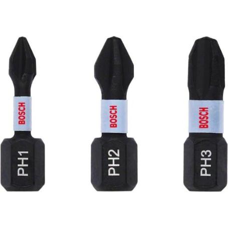PUNTA PRO PH IMPACT, PH1 X 25, PH2 X 25, PH3 X 25&NBSP;MM, 3 UDS.