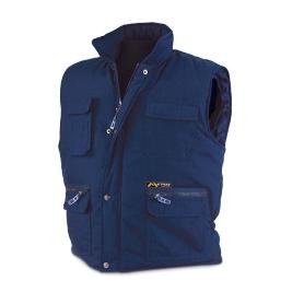 ROPA FINSTOCK ABRIGO CHALECO AZUL MULTIBOLSILLO XXL 288VMA POLIE