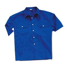 ROPA FINSTOCK CAMISA TERGAL AZUL M-CORTA T 45-46  388