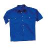 ROPA FINSTOCK CAMISA TERGAL AZUL M-CORTA T 45-46  388