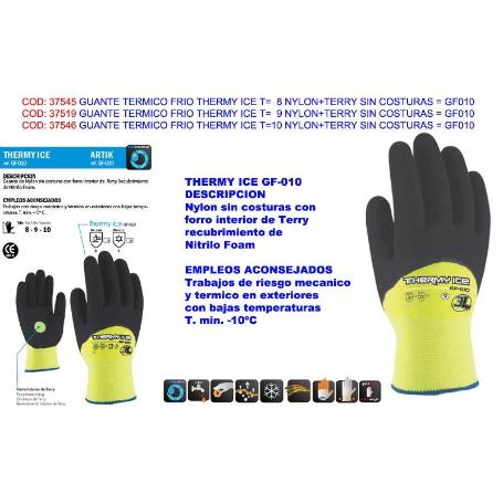 GUANTE TERMICO FRIO THERMY ICE T   9 NYLON+TERRY S-C GF010