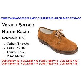 ZAPATO CANOS-SEGARRA MOD.022 SERRAJE HURON BASIC TOSTADO TALLA41