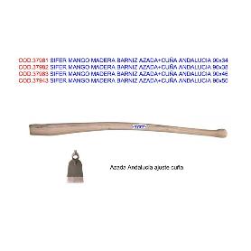 SIFER MANGO MADERA CURVO BARNIZ AZADA+CUÑA ANDALUCIA 90X50