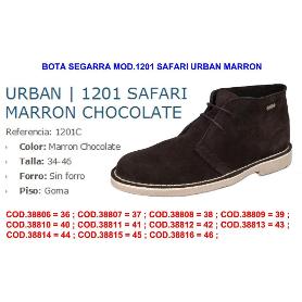 BAJA BOTA SEGARRA MOD.1201 SAFARI URBAN MARRON TALLA 43
