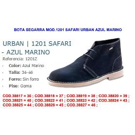 BAJA BOTA SEGARRA  MOD.1201 SAFARI URBAN AZUL MARINO TALLA 43