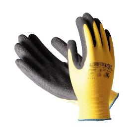 3L GUANTE NYLON+LATEX PALMA SUPERTEX  AGRICOLA AMARILL T-6 SL-01