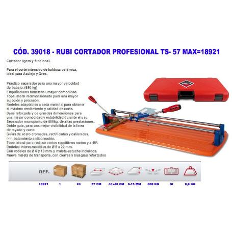 RUBI FINSTOCK CORTADOR PROFESIONAL TS- 57 MAX 18921