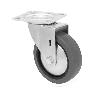 RUEDA MOBILIARIO 40 Ø GOMA GRIS PLACA 46X46 30 KG 18H0332
