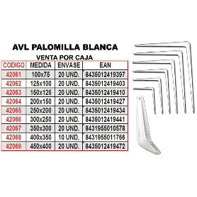AVL PALOMILLA BLANCA 200X150        1942-7 (CAJA 20 UNIDADES)