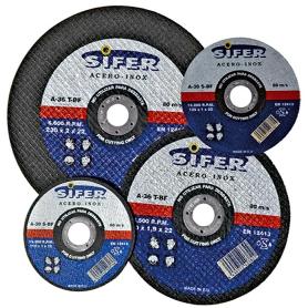 SIFER DISCO CORTE ACERO INOX 115X1,0X22  R757 (CAJA 25 UNIDADES)