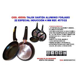 TALOX SARTEN ALUMINIO FORJADO 22 CM INDUCCION EXTRA GRUESA