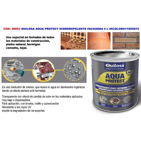 QUILOSA AQUA PROTECT HIDROREPELENTE FACHADA 5 L INCOLOR 10042179