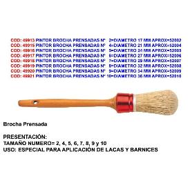BAJA PINTOR BROCHA PRENSADAS Nº   5 DIAM. 24 MM APROX 52005