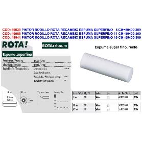 ROTA MINIRODILLO RECAMBIO ESPUMA SUPERFINO 5CM PACK 20 60400-309 (CAJA 20 UNIDADES)