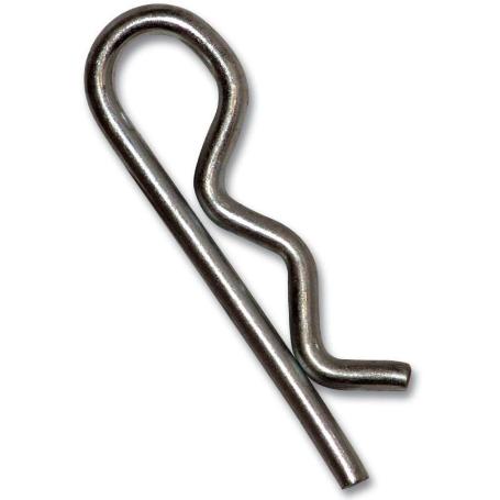 PASADORES AVL FORMA R DE 3 MM X   6,5 CM DE LARGO ZINCADO (CAJA 25 UNIDADES)