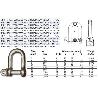 GRILLETES RECTOS AVL -DIN 82101 GALVANIZADOS M-16   5-8 (CAJA 10 UNIDADES)