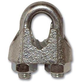 SUJETACABLES AVL -DIN 741 GALVANIZADOS M-  8   5-16 (CAJA 25 UNIDADES)