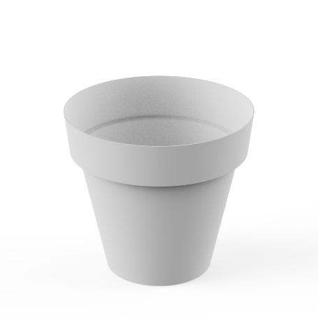 PLASTIKEN MACETA SERIE TES REDONDA 32 CM BLANCA 8632-BLA