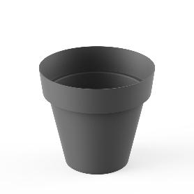 PLASTIKEN MACETA SERIE TES REDONDA 32 CM ANTRACITA 8632-ANT