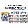 AVL BLISTER HEMBRILLA-CANCAMO ABIERTA 14X25 ZINCADA  1700 (CAJA 15 UNIDADES)