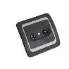 ELECTRICIDAD FINSTOCK BASE TV-FM ANTRACITA BLISTER 52041