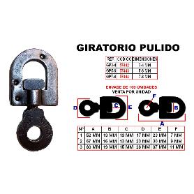 GRILLETE GIRATORIOS Nº1 DE 3-4 MM PULIDOS   GP-3-4