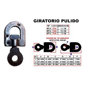 GRILLETE GIRATORIOS Nº3 DE 7-8 MM PULIDOS   GP-7-8