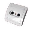 ELECTRICIDAD FINSTOCK BASE TV-FM BLANCA BLISTER 20129-40871