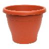 MACETA MEDITERRANEA Ø 25 CM X 20 CM PLASTICO COLOR TERRACOTA