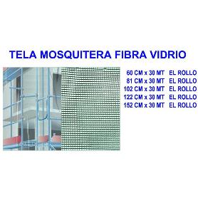 SIFER MALLA TELA MOSQUITERA FIBRA VIDRIO 80 CM X30 M-ROLLO 18X16