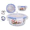 RECIPIENTE CRISTAL REDON. C-VALVULA HERMETICO 13,5 CM 400CC