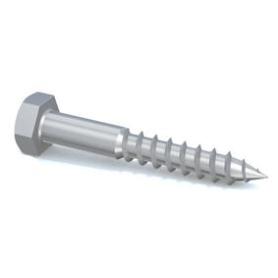 TORNILLO TIRAFONDO CABEZA HEXAGONAL  5X 30 BARRAQUERO DIN 571 (CAJA 2 UNIDADES)