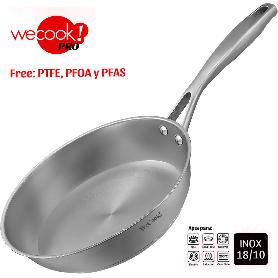 WECOOK SARTEN 24CM PRO ACERO INOX 3.5 MM TODO FUEGO REF. 64024