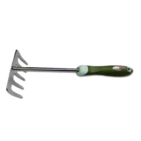 PLUVIA JARDIN RASTRILLO DE MANO 5 PUAS CON MANGO 2951