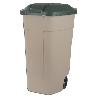 CURVER CUBO BASURA EXT 100 L TAPA PLAS+RUEDAS 58X52X88 CM 243674