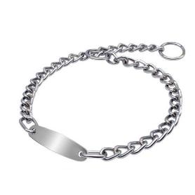 COLLAR PERRO CADENA DE FUERZA ADIESTRAMIENTO  PLACA 45 CM  08001
