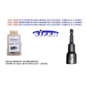 SIFER PORTA LLAVE VASO IMAN TALADRO 8 X 42MM UNIDAD BT-0842