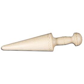BAJA MENAJE MADERA MANO CHINO 25 CM        H25B