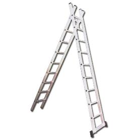 ESCALERAS 2 TRAMOS 2X  8 PELD+TRAVESAÑO 2X2,3 MT.01165 EN131