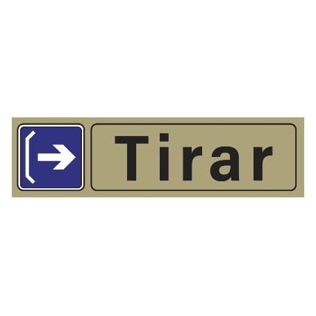 PLACA ADH.TIRAR HORIZONTAL PVC 53X165MM 4721 BL FINSTOCK