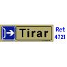 PLACA ADH.TIRAR HORIZONTAL PVC 53X165MM 4721 BL FINSTOCK
